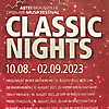 Flyer (Front) des Open-Air-Musikfestivals 'Classic Nights' 2023 in Brauweiler