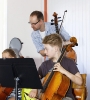 Mit Mathias während des Cello- und Kammermusik-Workshops der Vier EvangCellisten (21. & 22.07.2013) innerhalb der 