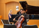 Das Duo Zmeck- Ahmadieh während der Probe für dessen Sonatenabend zum Richard-Strauss-Jahr innerhalb der 