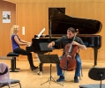 Das Duo Zmeck- Ahmadieh während der Probe für dessen Sonatenabend zum Richard-Strauss-Jahr innerhalb der 