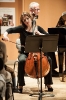 Tamara Melikian vom Dúo Céllico mit Roland Vieweg am Flügel während ihres Konzertteils im Eröffnungs-Triptychon der 