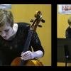 MARA vor der Abschlusspräsentation des Cello-Orchester-Workshops der 