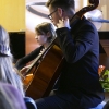 Mit Markus bei der Abschlusspräsentation des Cello-Orchester-Workshops der 