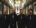 Die Vier EvangCellisten nach ihrem Konzert in Ravensburg 2016 (innerhalb der 