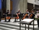 Die Vier EvangCellisten während ihres Konzertes in Ravensburg 2016 (innerhalb der 