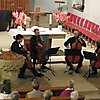 Die Vier EvangCellisten bei ihrem Konzert in der Januariuskirche in Ludwigsburg 2016 (Foto: Archiv)