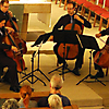 Die Vier EvangCellisten bei ihrem Konzert 2015 in der Januariuskirche in Ludwigsburg (Foto: Archiv)