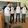 Die Vier EvangCellisten während Ihres Workshops in Dannenberg 2011 (Foto: Ilka Wagener)